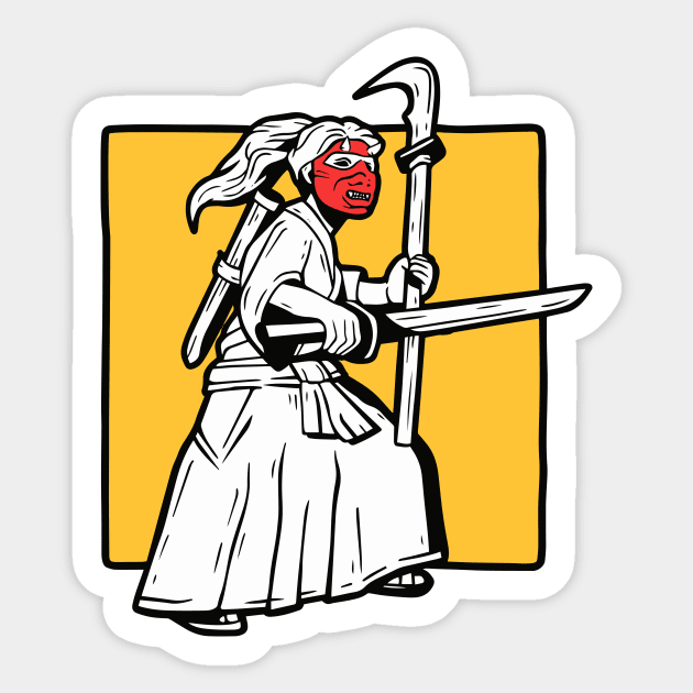 Samurai Sticker by il_valley